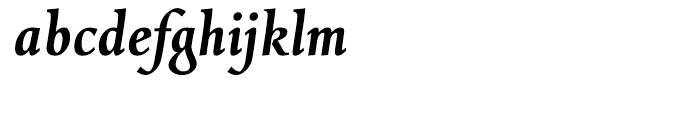 Combi Italic Semibold Font LOWERCASE