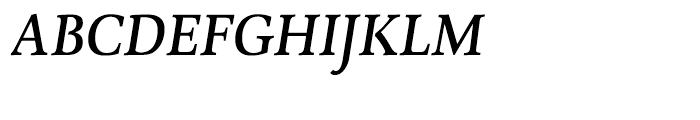Combi Serif Medium Oblique Font UPPERCASE