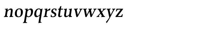 Combi Serif Medium Oblique Font LOWERCASE