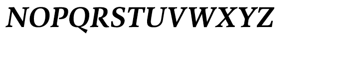 Combi Serif Semibold Oblique Font UPPERCASE