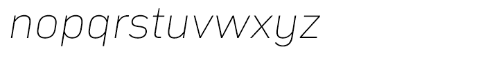 Compasse Thin Italic Font LOWERCASE