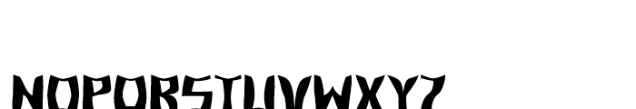 Concav Warp Font LOWERCASE