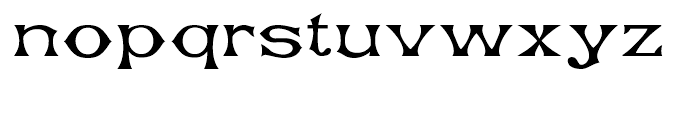 Concave Extended Regular Font LOWERCASE