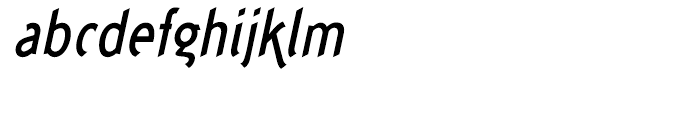 Concept Sans Condensed Medium Italic Font LOWERCASE