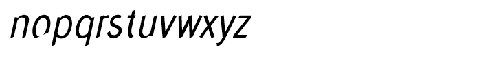 Concept Sans Condensed Regular Italic Font LOWERCASE