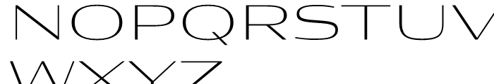 Condor Extended Extra Light Font UPPERCASE