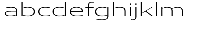 Condor Extended Extra Light Font LOWERCASE