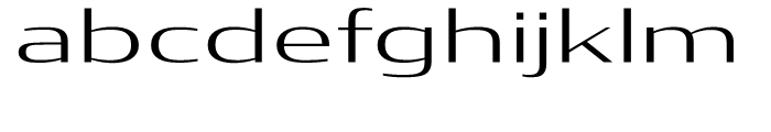 Condor Extended Light Font LOWERCASE