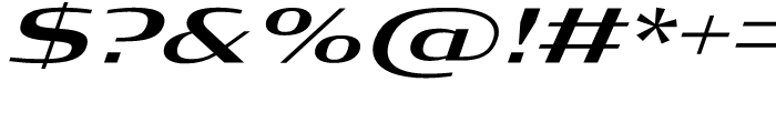 Condor Extended Medium Italic Font OTHER CHARS