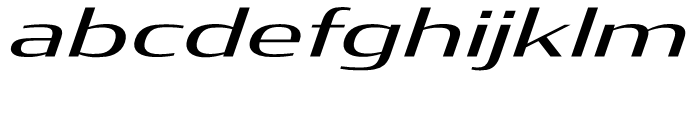 Condor Extended Regular Italic Font LOWERCASE