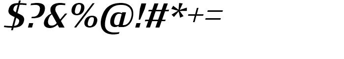 Condor Medium Italic Font OTHER CHARS