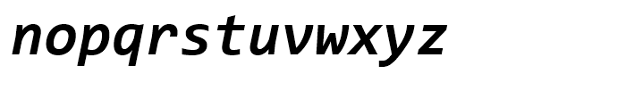 Consolas Bold Italic Font LOWERCASE