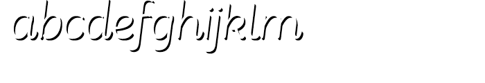Consuelo Shadow 2 Italic Font LOWERCASE