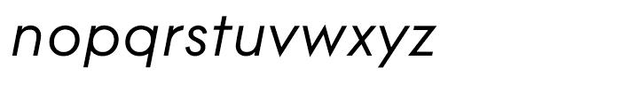 Contax 56 Italic Font LOWERCASE