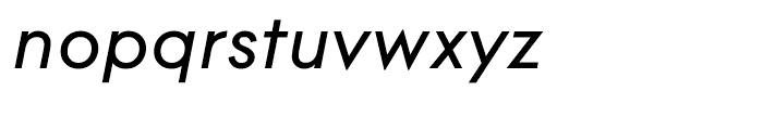 Contax 66 Medium Italic Font LOWERCASE