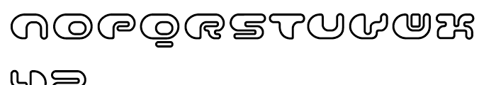 Contour Outline Font UPPERCASE