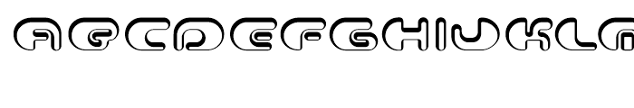 Contour Shaded Font UPPERCASE