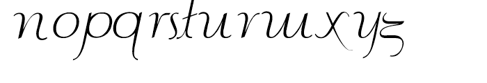 Contouration Italic Font LOWERCASE