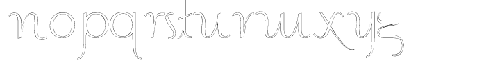 Contouration Outline Font LOWERCASE