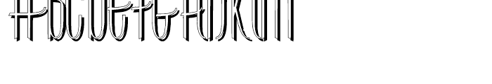Contouration Shadow Font UPPERCASE