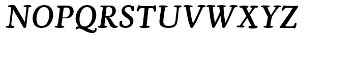 Cooper Old Style Medium Italic Font UPPERCASE