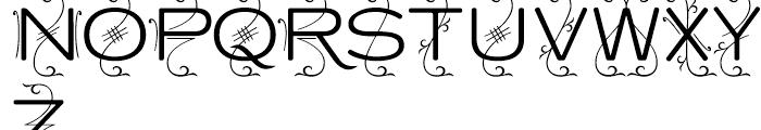Copperplate Deco Light Round Font UPPERCASE
