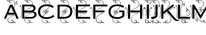 Copperplate Deco Medium Sans Font UPPERCASE