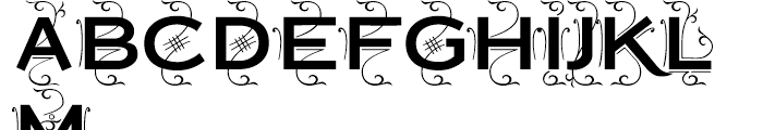 Copperplate Deco Sans Font UPPERCASE