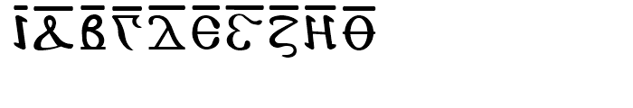 Coptic Alphabet Regular Font OTHER CHARS