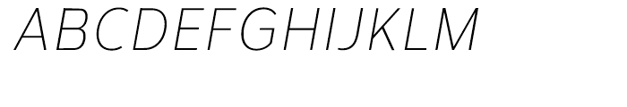 Corbert Condensed Light Italic Font UPPERCASE