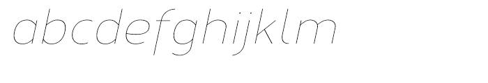 Corbert Thin Italic Font LOWERCASE