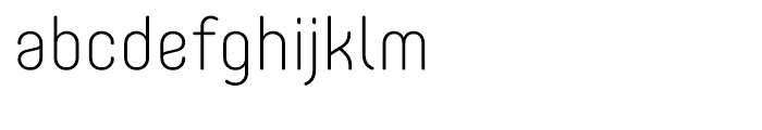 Core Mellow 25 ExtraLight Font LOWERCASE