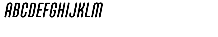 Core Mellow 59 Compressed Medium Italic Font UPPERCASE