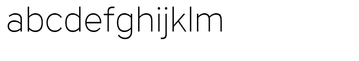 Core Sans A 25 ExtraLight Font LOWERCASE