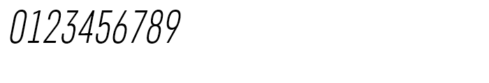 Core Sans D 27 Condensed Light Italic Font OTHER CHARS