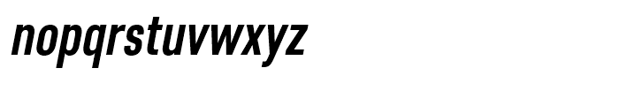 Core Sans D 57 Condensed Bold Italic Font LOWERCASE