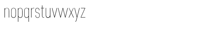 Core Sans DS 17 Cn Thin Font LOWERCASE