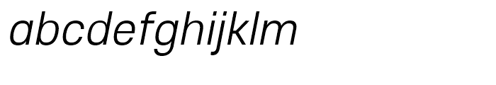 Core Sans E 35 Light Italic Font LOWERCASE