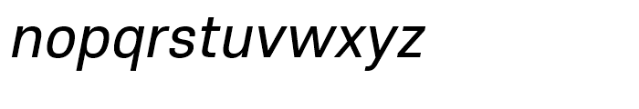 Core Sans E 45 Regular Italic Font LOWERCASE