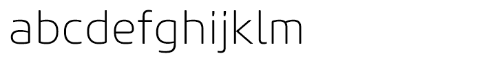 Core Sans M 25 ExtraLight Font LOWERCASE