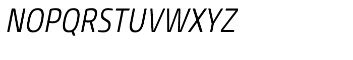 Core Sans M 37 Condensed Light Italic Font UPPERCASE