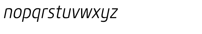 Core Sans M 37 Condensed Light Italic Font LOWERCASE