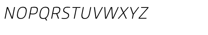 Core Sans M SC 25 ExtraLight Italic Font LOWERCASE