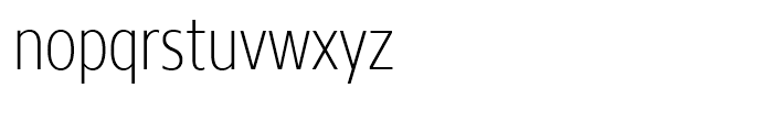 Core Sans N 27 Condensed ExtraLight Font LOWERCASE