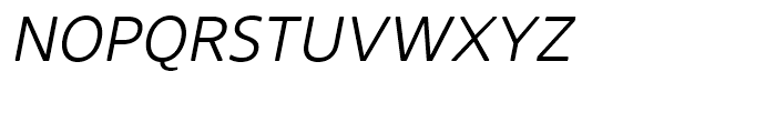 Core Sans N Rounded SC 35 Light Italic Font LOWERCASE