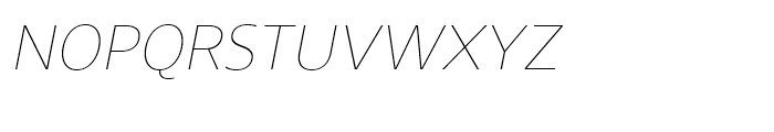 Core Sans N SC 15 Thin Italic Font LOWERCASE