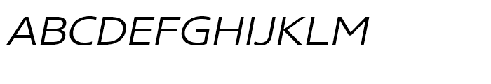 Core Sans N SC 33 ExtraLight Italic Font LOWERCASE