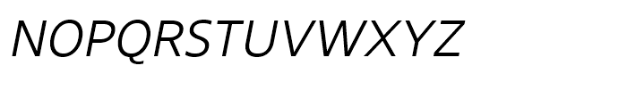 Core Sans N SC 35 Light Italic Font LOWERCASE