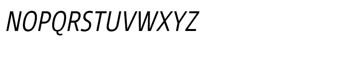 Core Sans N SC 37 Condensed Light Italic Font LOWERCASE