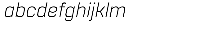 Core Sans R 25 Light Italic Font LOWERCASE